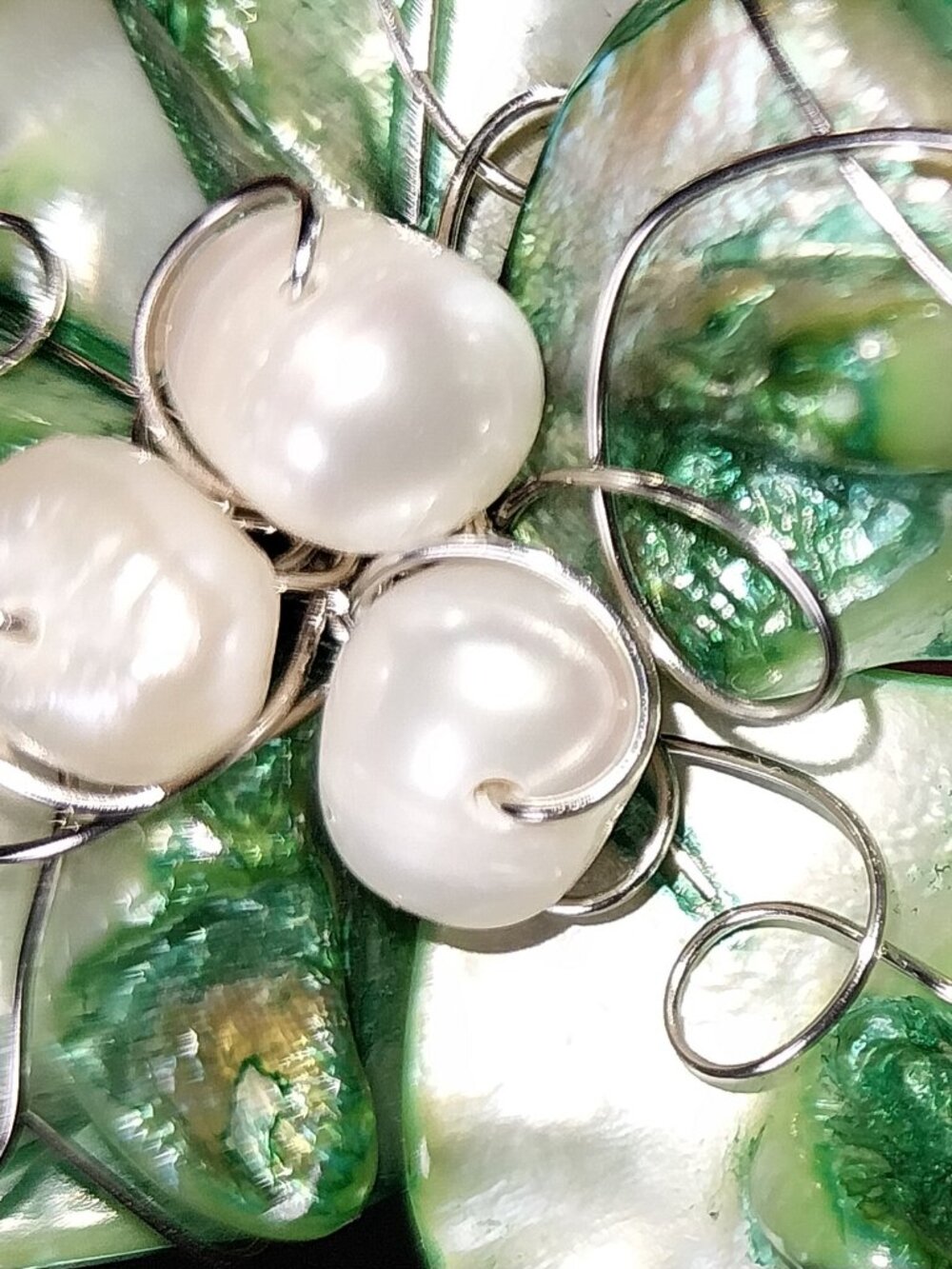 Shell Pearl Adjustable Ring - Picture 11 of 11